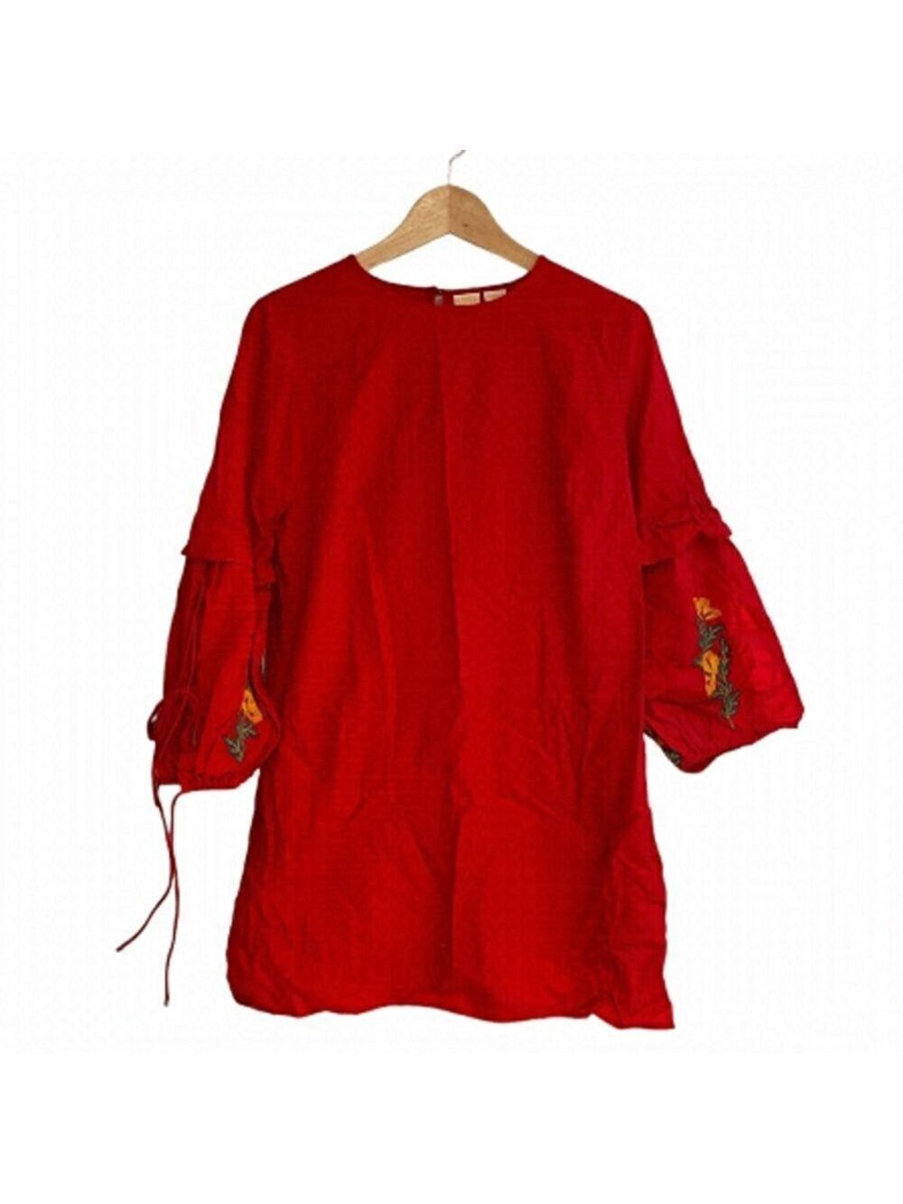LUCY & LAUREL bohemian red dress - size s